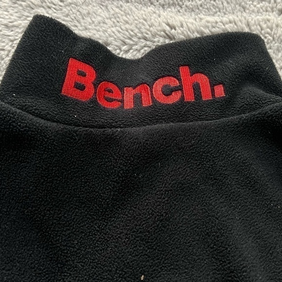 BENCH Spring Fall youth boy’s size 11/12 black fleece zippered jacket - Picture 3 of 7